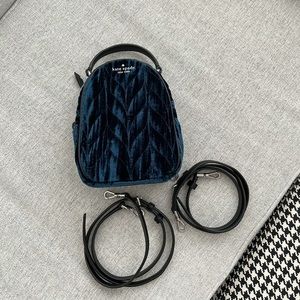 Kate Spade Velvet 2-way mini backpack